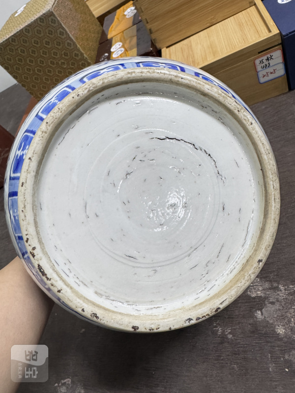 清 青花缠枝莲纹罐 - 图12